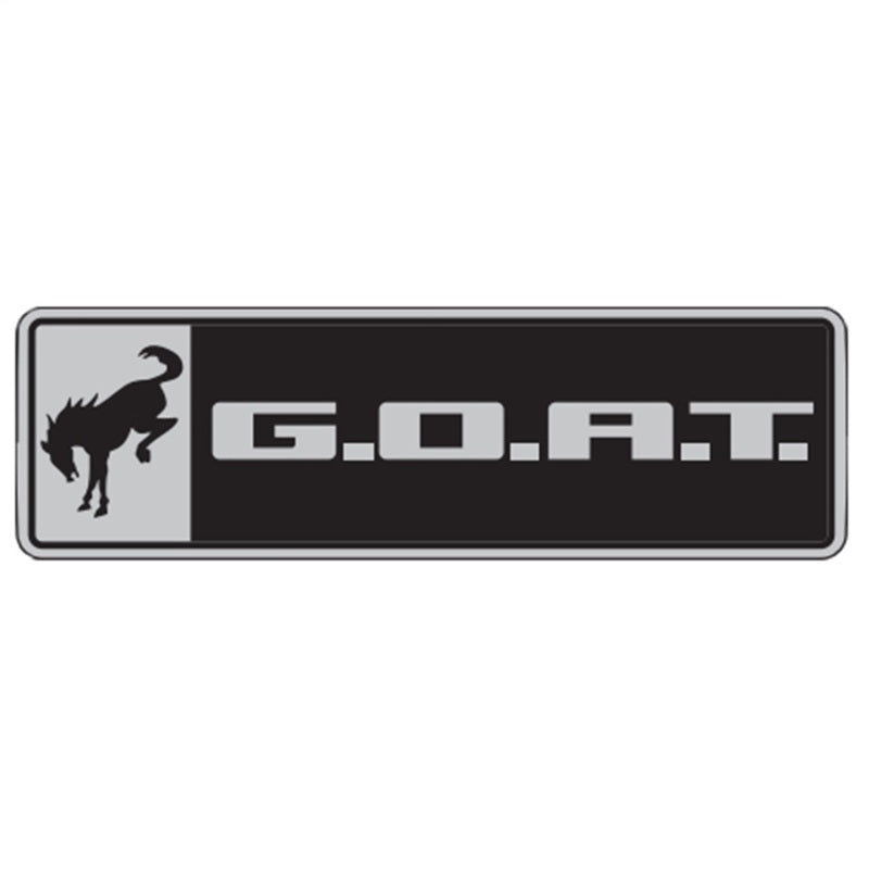 Ford Racing Bronco/Bronco Sport G.O.A.T. Badge - Black/Chrome M-1447-GOAT M-1447-GOAT Photo - Primary