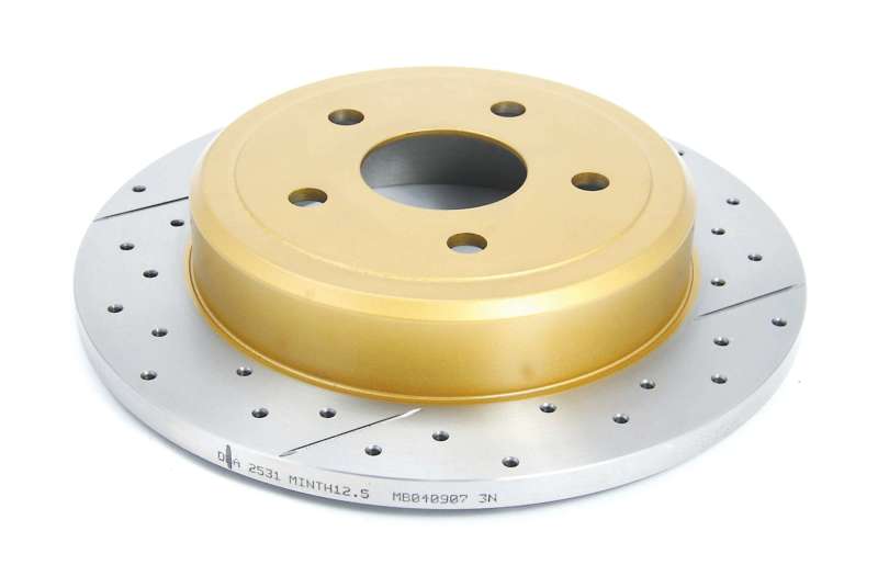 DBA 06-10 Jeep Commander Rear Drilled & Slotted Street Series Rotor 2531X 2531X Photo - Primary