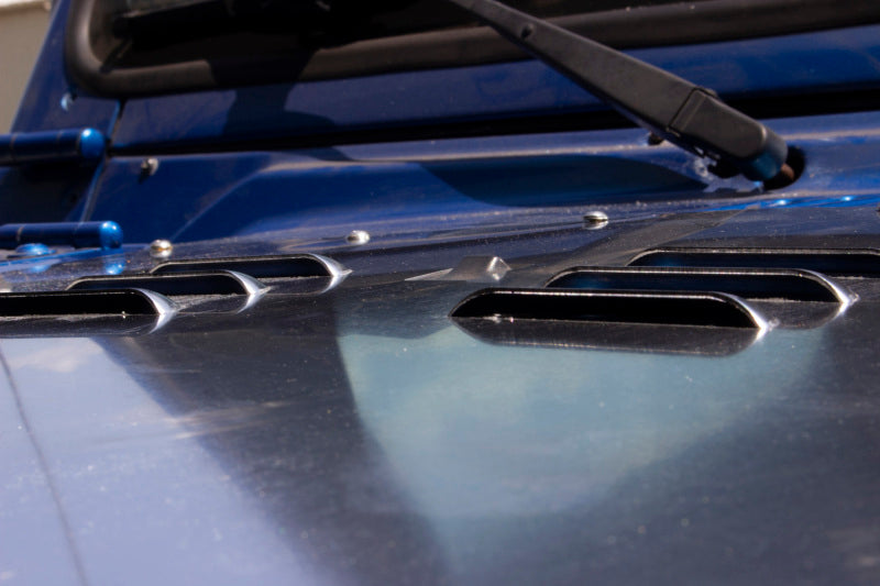 Fishbone Offroad 07-12 Jeep Wrangler JK Hood Louver Raw Unpainted FB31126 FB31126 Photo - lifestyle view