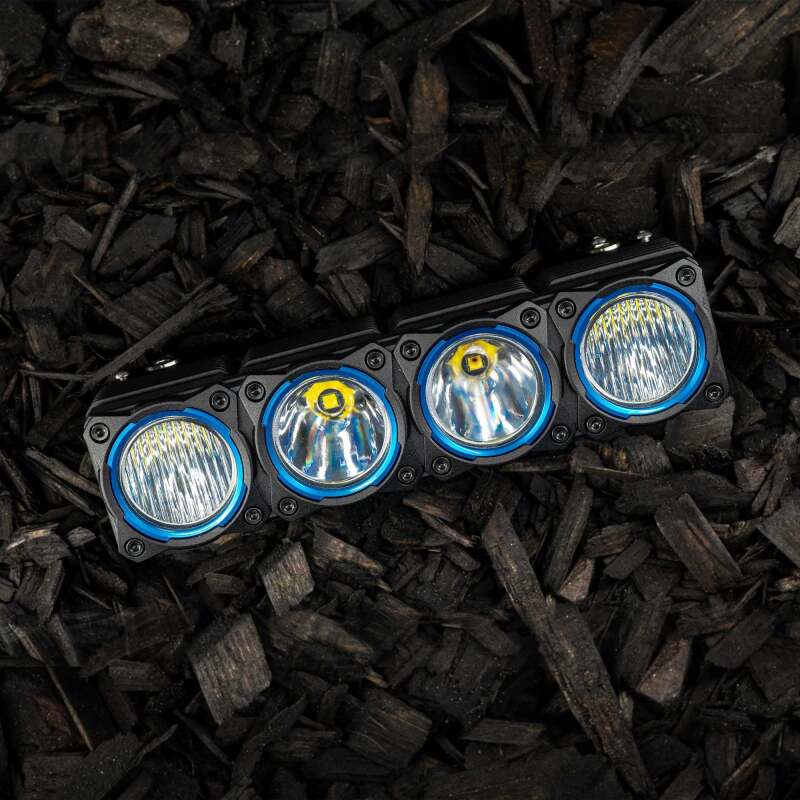 KC HiLiTES FLEX ERA LED Light Bar Bezel Kit for 10in. Segments - Blue 30580 30580 Photo - lifestyle view