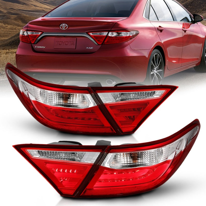 Anzo 2015-2016 Toyota Camry LED Taillights Red/Clear 321335 Photo - Primary