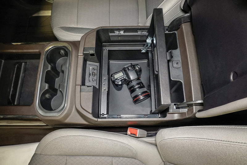 Tuffy Products Tuffy Console Safe W/ Keyed Lock For Chevrolet Silverado And Gmc Sierra W/ Flow Thru Console 356-01 356-01 Photo - Mounted