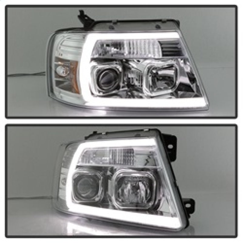 Spyder 04-08 Ford F-150 Light Bar Projector Headlights - Chrome (PRO-YD-FF15004V2-LB-C) 5084637 5084637 Photo - Unmounted