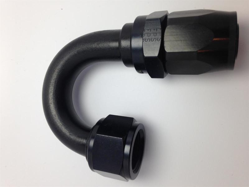 Fragola -6AN Nut x -8AN Hose 180 Degree Expanding Hose End - Black 231805-BL 231805-BL Photo - Primary