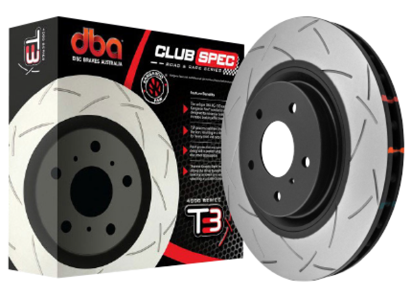 DBA 2020+ Chevrolet Corvette C8 J55 Z51 Front Slotted 4000 Series Rotor 43928S