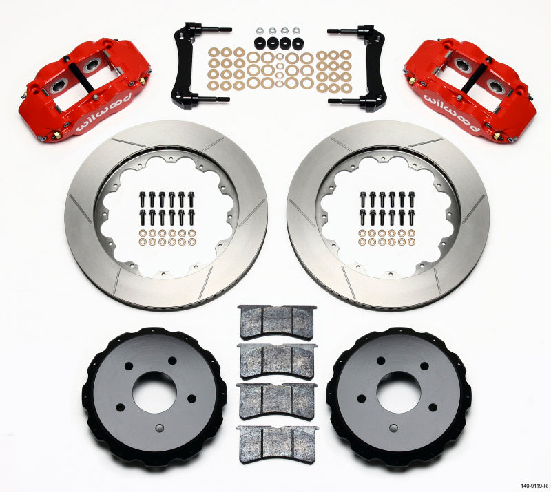 Wilwood Narrow Superlite 4R Rear Kit 14.00in Red 97-04 Corvette C5/Z06 05-13 C6 140-9119-R 140-9119-R Photo - Primary