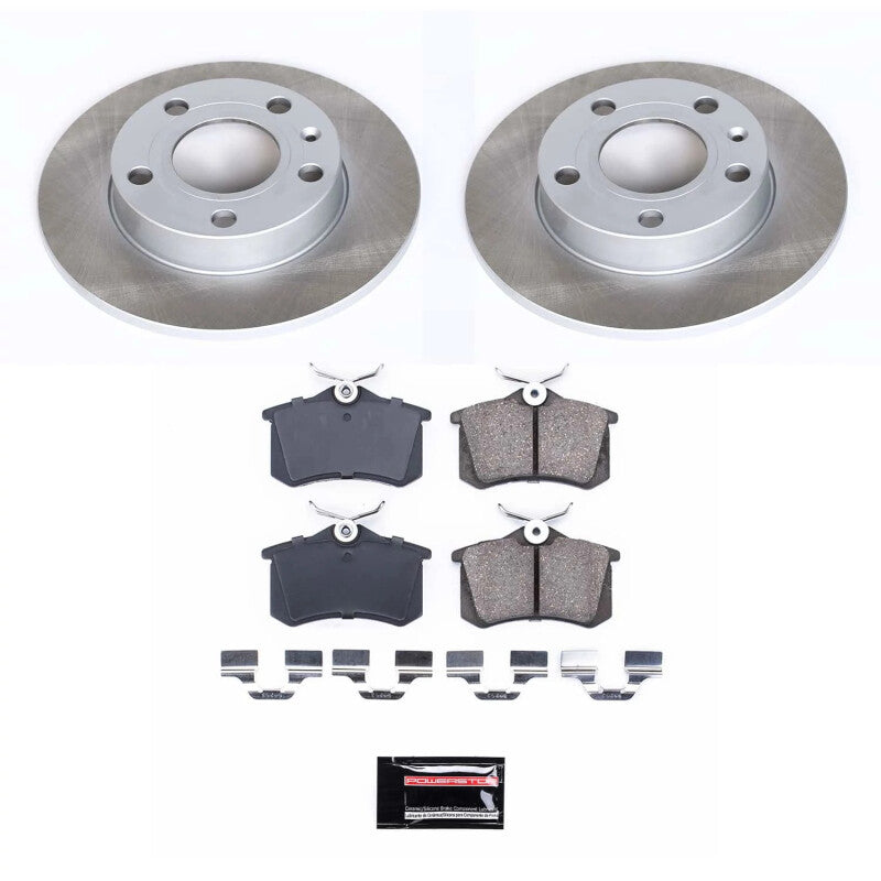 PowerStop Power Stop 02-05 Audi A4 Quattro Rear Semi-Coated Rotor Kit SC3129 SC3129 Photo - Primary