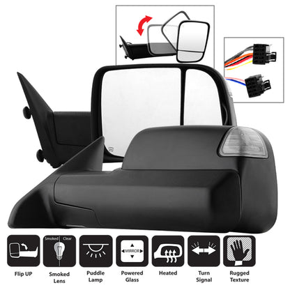 SPYDER Xtune Dodge Ram 1500 09-12 L&R Manual Extendable Power Heated Adjust Mirror MIR-DRAM09S-PWH-SET 9935770 9935770 Photo - Primary