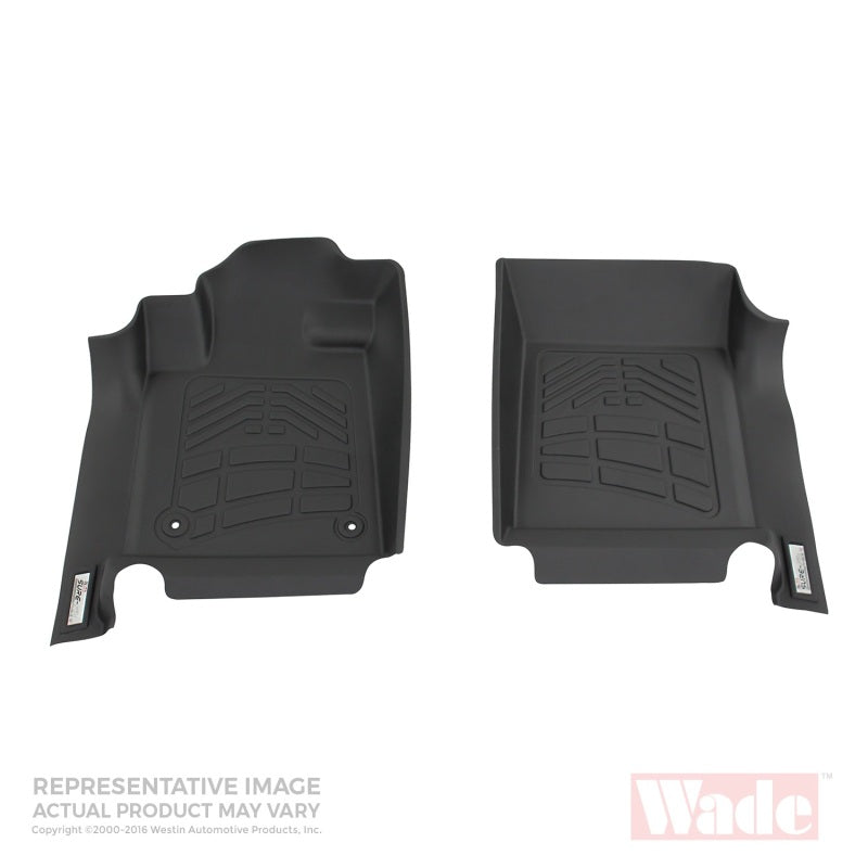 Westin 2011-2012 Ford Super Duty (No foot rest cut out) Wade Sure-Fit Floor Liners Front - Black 72-110037 72-110037 Photo - Primary