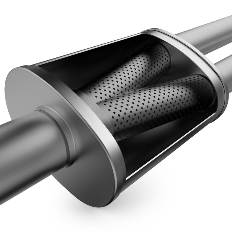 MagnaFlow 3.5" X 7" Oval Center/Dual Straight Through Performance Muffler 11148 User 2