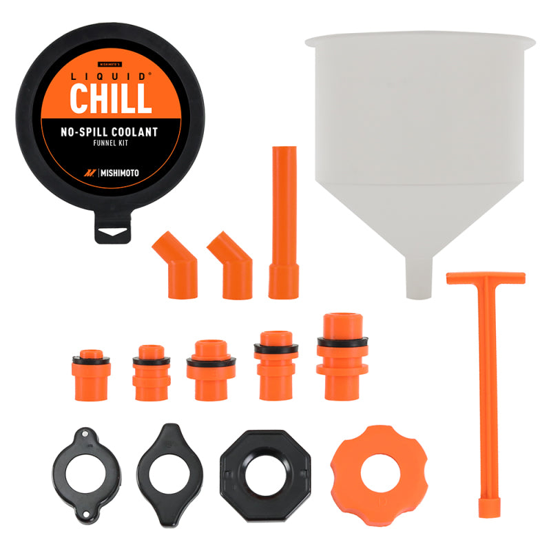 Mishimoto No-Spill Coolant Funnel Kit 15pc Set MMTL-NSF-15 MMTL-NSF-15 User 1