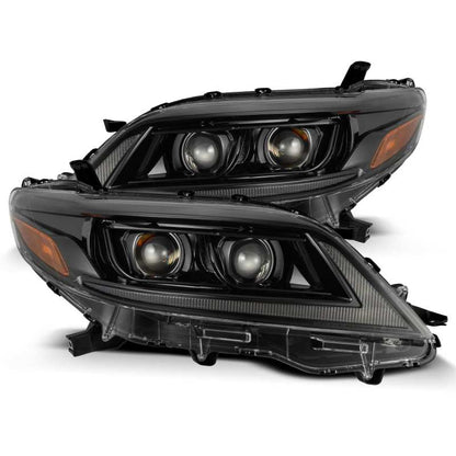 AlphaRex 11-21 Toyota Sienna PRO-Series Proj Headlights Plank Style Alpha Black w/Seq Signal/DRL 880763 880763 Photo - Primary