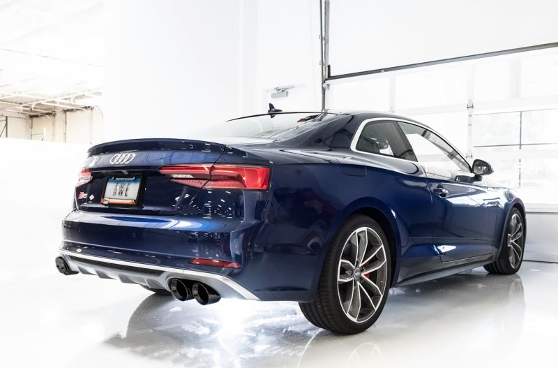 AWE Tuning Audi B9 S5 Coupe 3.0T Track Edition Exhaust - Diamond Black Tips (102mm) 3010-43058 3010-43058 Photo - Mounted