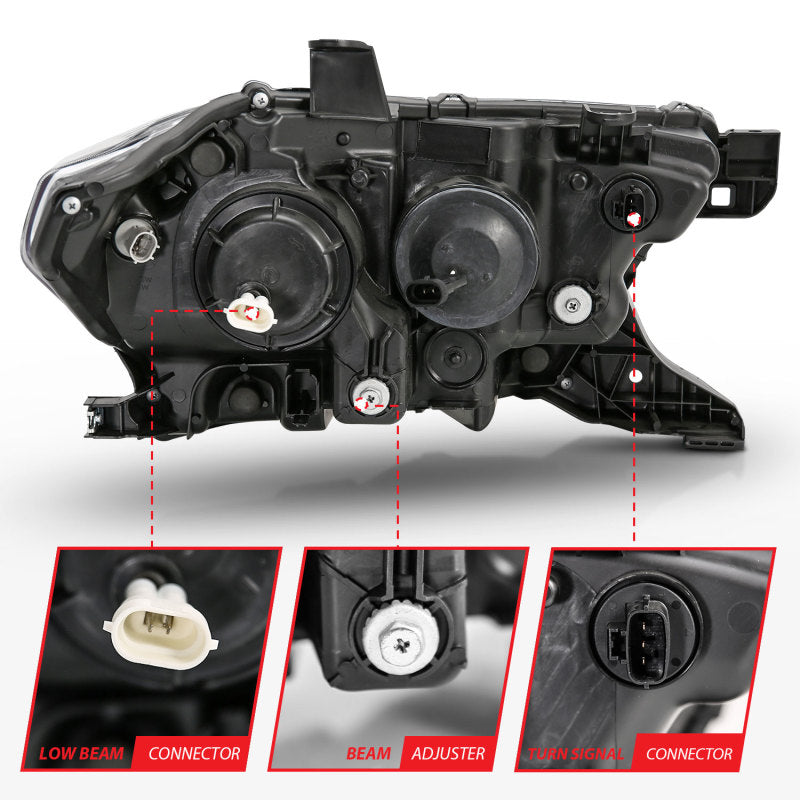Anzo Toyota Tacoma '16-18 Projector Plank Style Switchback H.L Black Amber 111396 Photo - Unmounted