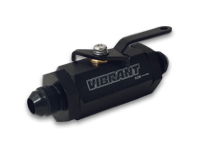 Vibrant -4AN to -4AN Male Shut Off Valve - Black 16744 16744 User 1
