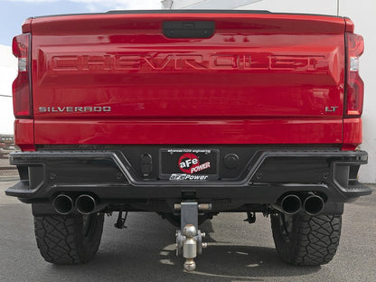 aFe Vulcan Series 3in 304SS DPF-Back 20-21 GM Trucks L6-3.0L (td) LM2 - Dual Black Tip 49-34130-B 49-34130-B Photo - Mounted