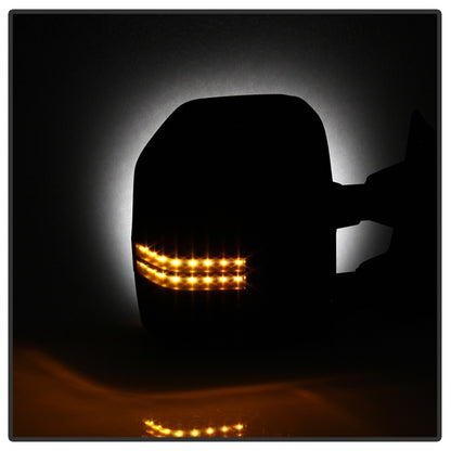 SPYDER xTune 08-15 Ford Super Duty LED Telescoping Manual Mirrors - Smk (Pair) (MIR-FDSD08S-G4-MA-RSM-SET) 9943119 9943119 Photo - Unmounted