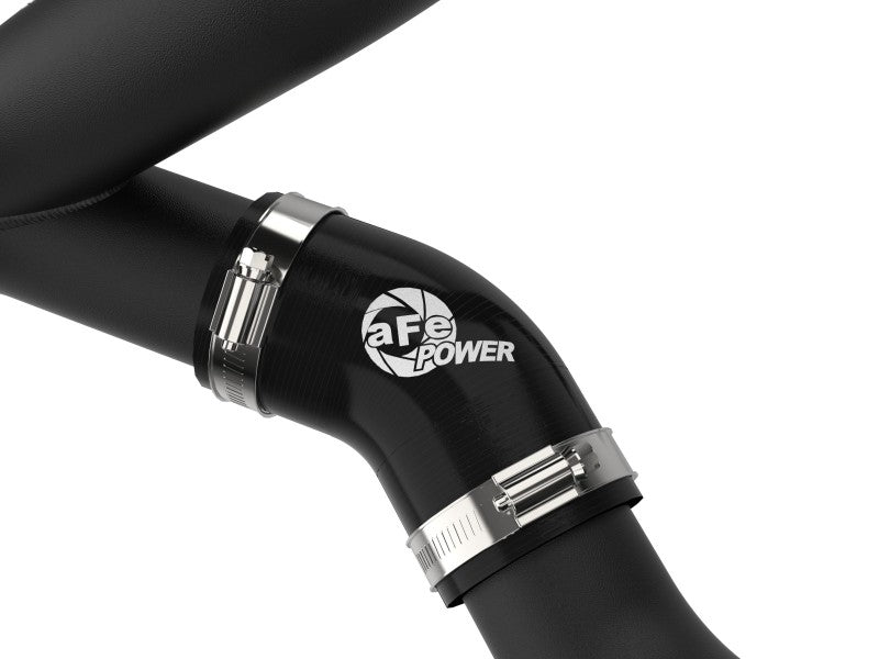 aFe BladeRunner 2 1/4in Intercooler Hot Side Charge Pipe 22-23 Ford Explorer V6-3.0L (tt) - Black 46-20678-B 46-20678-B Photo - Close Up