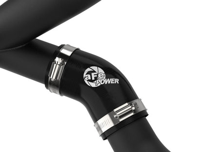 aFe BladeRunner 2 1/4in Intercooler Hot Side Charge Pipe 22-23 Ford Explorer V6-3.0L (tt) - Black 46-20678-B 46-20678-B Photo - Close Up
