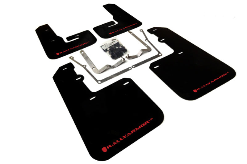 Rally Armor 2015-2017 VW Jetta UR Black Mud Flap w/ Red Logo MF42-UR-BLK/RD Photo - Primary