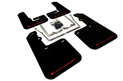 Rally Armor 2015-2017 VW Jetta UR Black Mud Flap w/ Red Logo MF42-UR-BLK/RD Photo - Primary