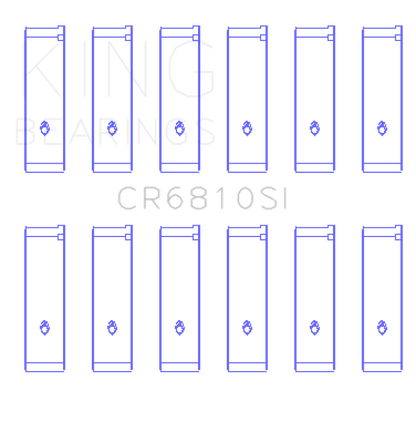 King Engine Bearings Chrysler 215 (Size +0.25mm) Connecting Rod Bearing Set CR6810SI0.25 CR6810SI0.25 Photo - Primary
