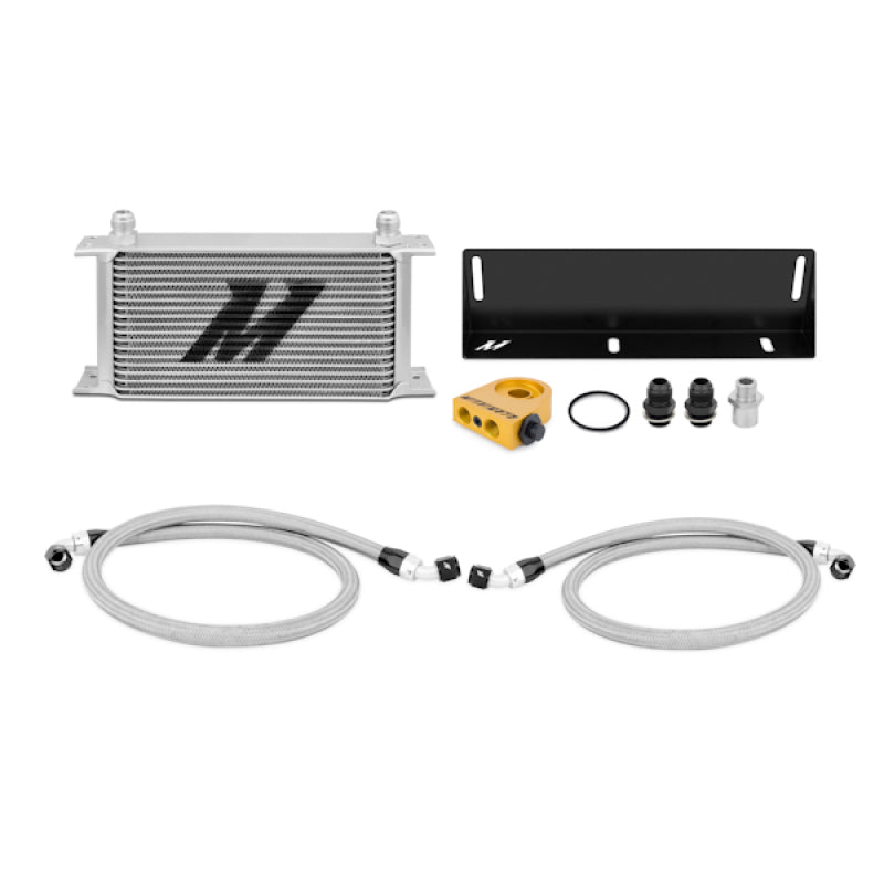 Mishimoto Thermostatic Oil Cooler Kit - Silver 2011-2014 Ford Mustang 5.0L MMOC-MUS-79T Photo - Primary
