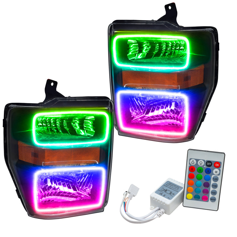 ORACLE Lighting Oracle 08-10 Ford F250/350 LED HL - Black - ColorSHIFT w/ Simple Controller 7190-504 7190-504 Photo - Primary
