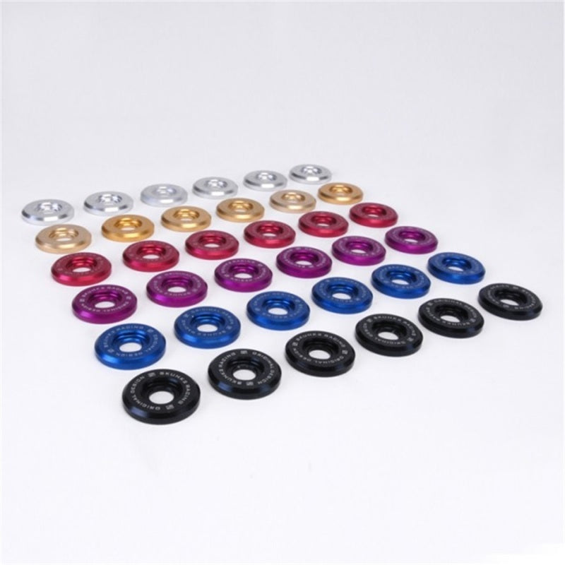 Skunk2 Large Fender Black Anodized Washer Kit (6 Pcs.) 649-05-0225 Photo - Unmounted