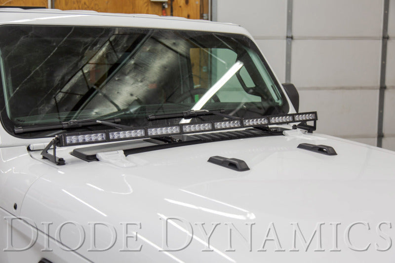 Diode Dynamics 18-21 Jeep JL Wrangler/Gladiator SS50 Hood LED Light Bar Kit - Amber Driving DD6107 DD6107 User 4