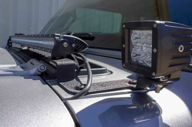 Fishbone Offroad 2018+ Jeep Wrangler JL Cowl Light Bracket FB21110 FB21110 Photo - lifestyle view
