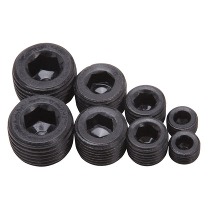 Edelbrock Fittings, Pipe Plug Kit, Internal Allen Head, 1/8", 1/4" 3/8", 1/2" 8051 Photo - Primary