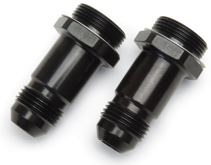 Russell -6 AN Holley Dual Feed Carb Adapter Fitting (Black Finish) 640213 Photo - Primary