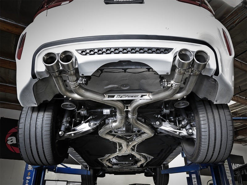 aFe Cat-Back Exhaust System, MACH Force-XP 3-1/2in, 304 Stainless Steel 49-36342-P Photo - Mounted