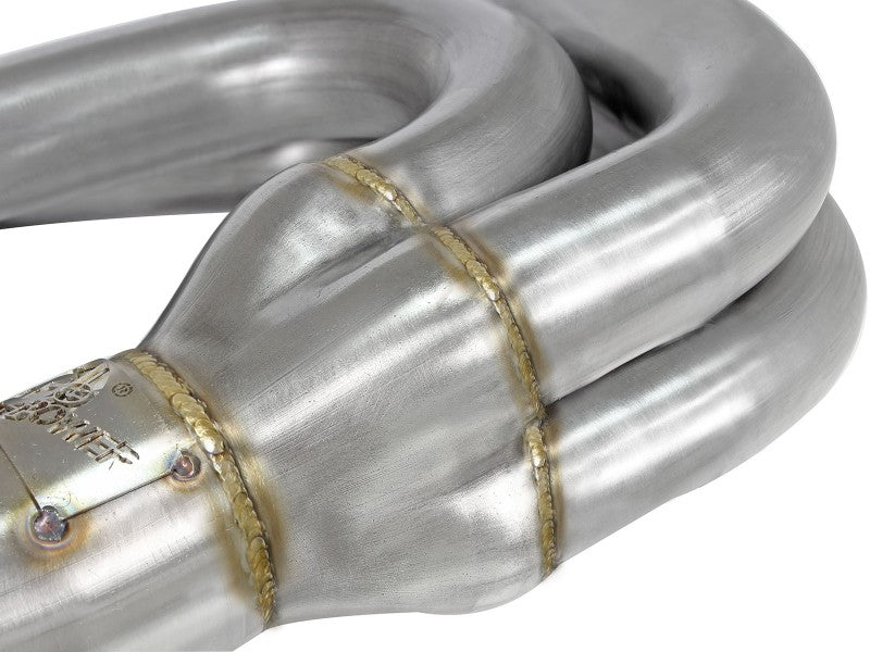 aFe 12-17 Toyota 86 / FRS / BRZ Twisted Steel 304 Stainless Steel Long Tube Header w/ Cat 48-36005-1HC 48-36005-1HC Photo - Close Up
