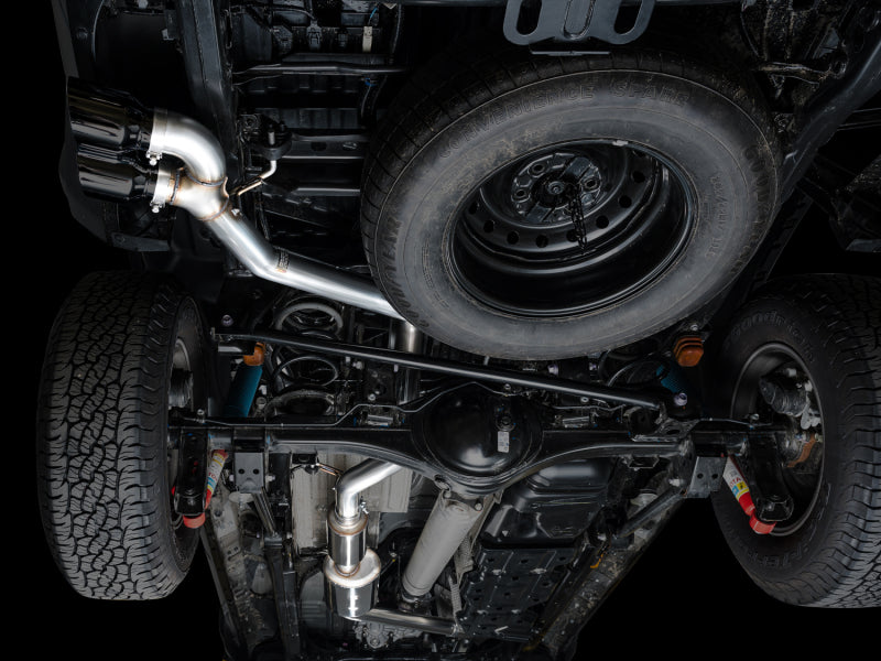 AWE Tuning AWE Exhaust for 4th Gen Toyota Tacoma Dual Diamond Black Tips 3015-33254 3015-33254 Photo - Mounted