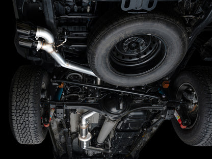 AWE Tuning AWE Exhaust for 4th Gen Toyota Tacoma Dual Diamond Black Tips 3015-33254 3015-33254 Photo - Mounted