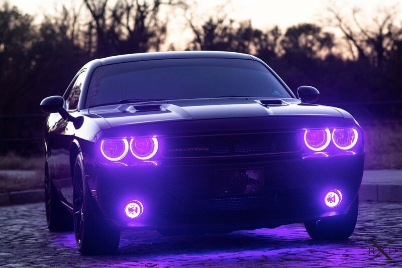 ORACLE Lighting Oracle 08-14 Dodge Challenger Dynamic Surface Mount Headlight Halo Kit - ColorSHIFT - Dynamic 1292-332 1292-332 User 4