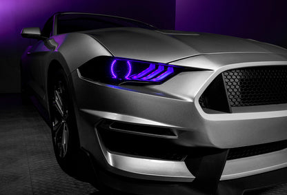 ORACLE Lighting Oracle 18-21 Ford Mustang Dynamic DRL Upgrade w/ Halo Kit & Sequential Turn Signal - ColorSHIFT 1446-332 1446-332 User 3