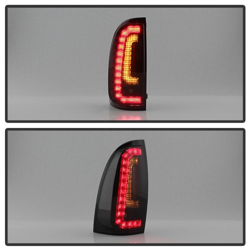 Spyder 05-15 Toyota Tacoma LED Tail Lights (Not Compatible w/OEM LEDS) - Smoke ALT-YD-TT05V2-LB-BSM 5085474 5085474 Photo - Unmounted