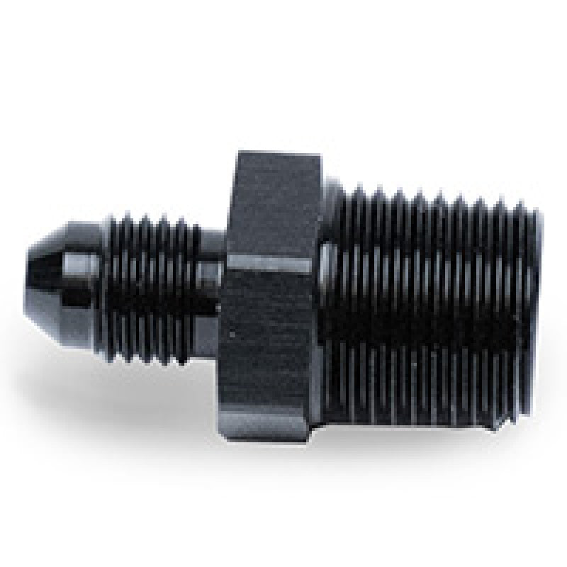 Snow Performance 3/8in NPT to 4AN Straight Water Fitting (Black) SNO-803-BRD SNO-803-BRD Photo - Primary