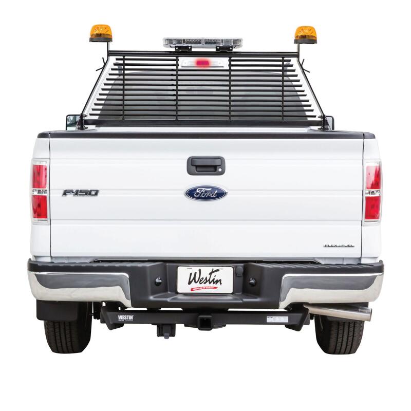 Westin 1999-2018 Chevrolet/Ford/GMC/Toyota Silverado/Sierra 1500/2500/3500 HD Headache Rack - Black 57-8025 57-8025 Photo - Mounted
