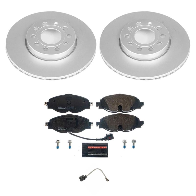 Power Stop 15-18 Audi A3 Front Euro-Stop Brake Kit ESK7080 ESK7080 Photo - Primary