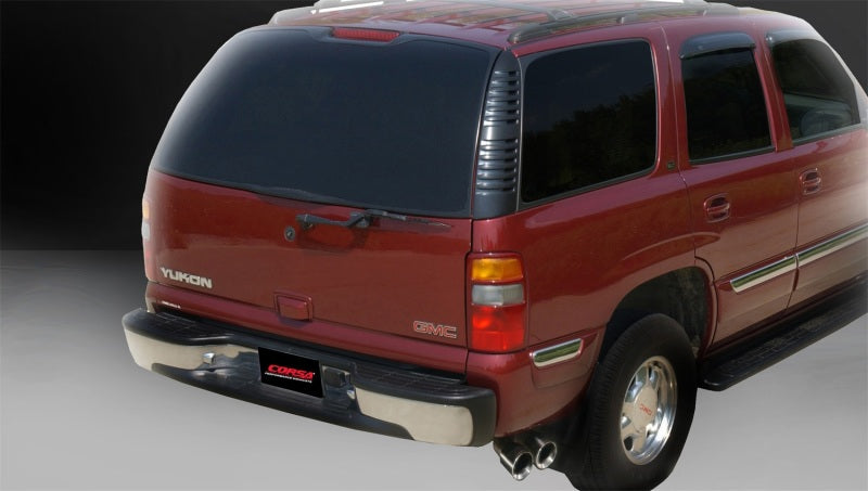 Corsa Performance 02-06 Chevrolet Tahoe 5.3L V8 Polished Sport Cat-Back Exhaust 14232 Photo - Mounted