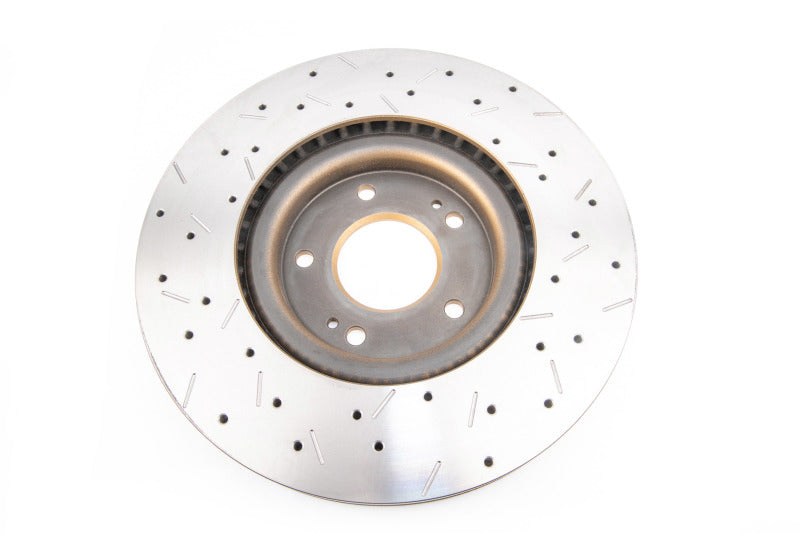 DBA 03-05 Evo 8/9 Front Drilled & Slotted 4000 Series Rotor 4418XS 4418XS Photo - out of package