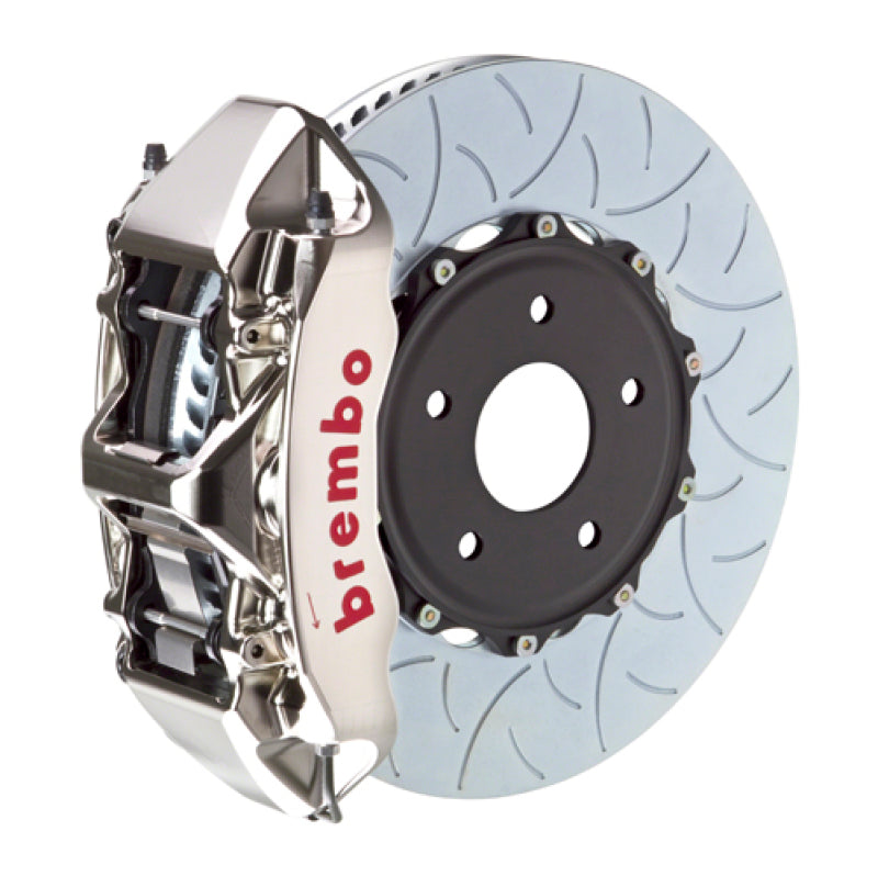 Brembo 14+ Model S AWD w/ DC (Excl Plaid) Fr GTR BBK 6Pis Billet 380x34 2pc Rtr Slot Type3-Nickel 1N3.9066AR