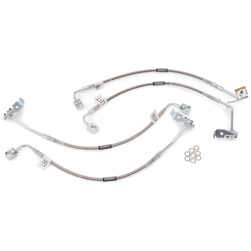 Russell Performance 07-08 Jeep Wrangler JK Stock Height to 1in Lift Brake Line Kit 694860 694860 Photo - Primary