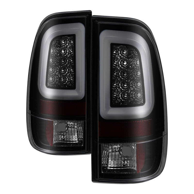 Spyder 97-03 Ford F150 Stylsd. F250 V3 Lght Bar LED Tail Lights - Blk Smk ALT-YD-FF15097V3-LBLED-BSM 5084248 5084248 Photo - Primary