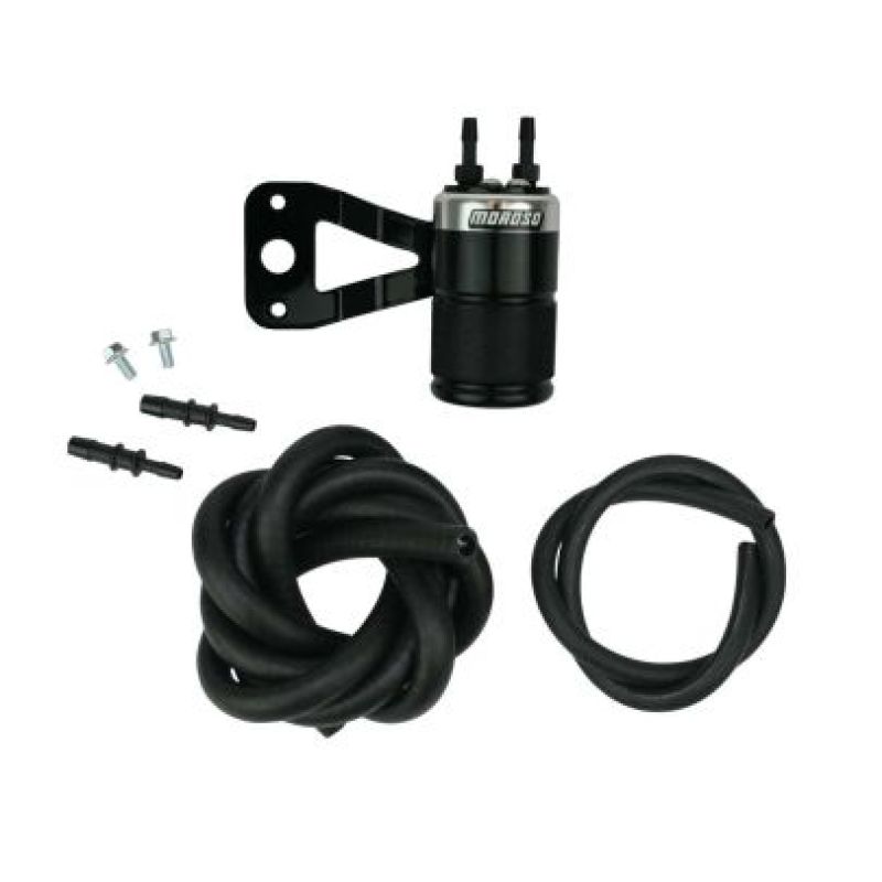 Moroso Harley-Davidson 88-16 Evo Twin Cam Sportster Air Oil Separator - Black & Polished 85712