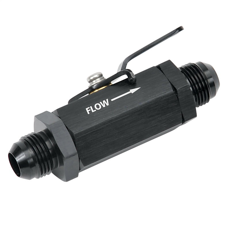 Russell Performance Shutoff Valve -10 AN Male Black Finish 650653 650653 Photo - Unmounted